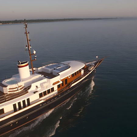 105’ Burger Boat Carbon Smoke Stack