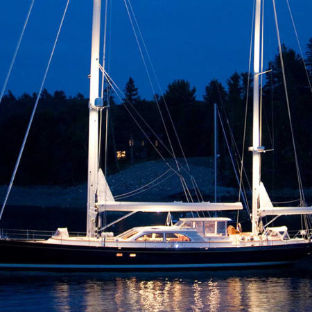 98’ “Windcrest”, Aft deck, foredeck, and pilothouse built at CCTI